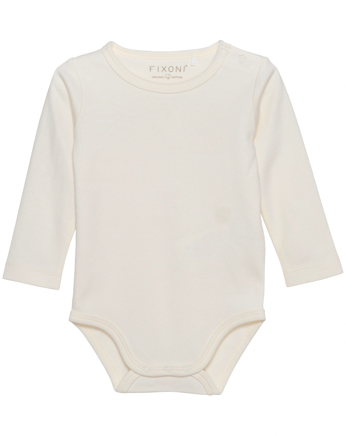 Langarm-Body SOLID COTTON in marshmallow