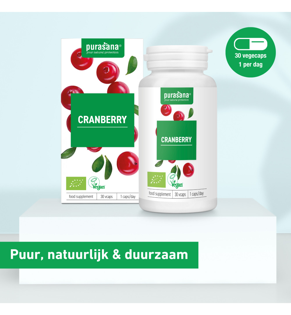 Purasana Cranberry/Canneberge Vegan Bio (30 vega capsules)