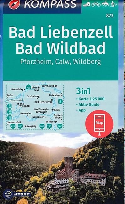 KOMPASS - 873 BAD LIEBENZELL 1 25 000