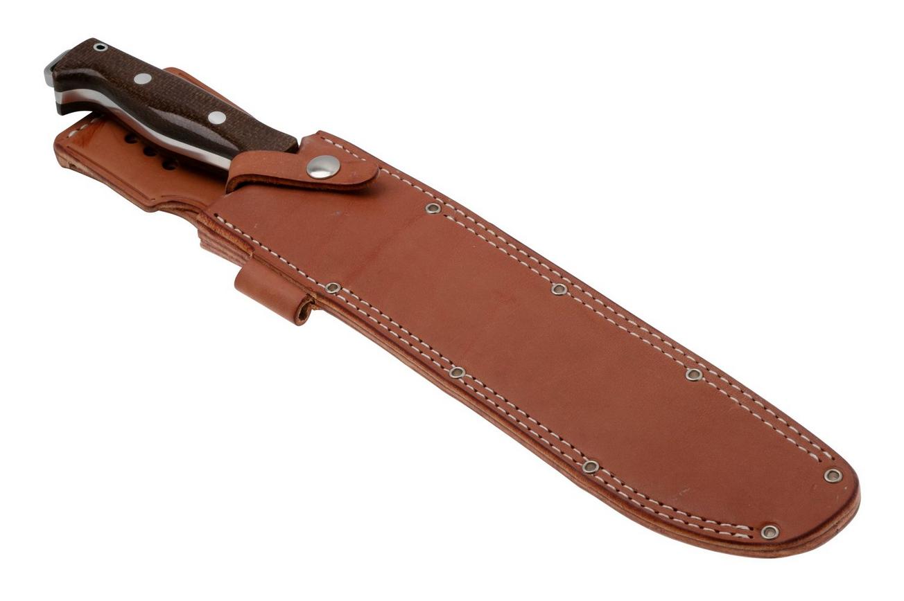 Bark River Bravo 3 CPM 3V Tan Burlap Micarta, survivalmes