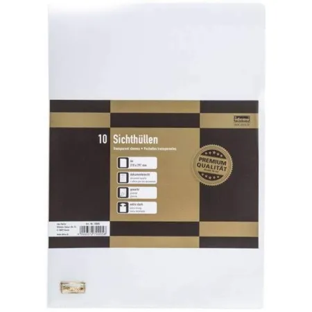 Idena Sichthüllen, A4, PP 120µ, genarbt, 10 Stück
