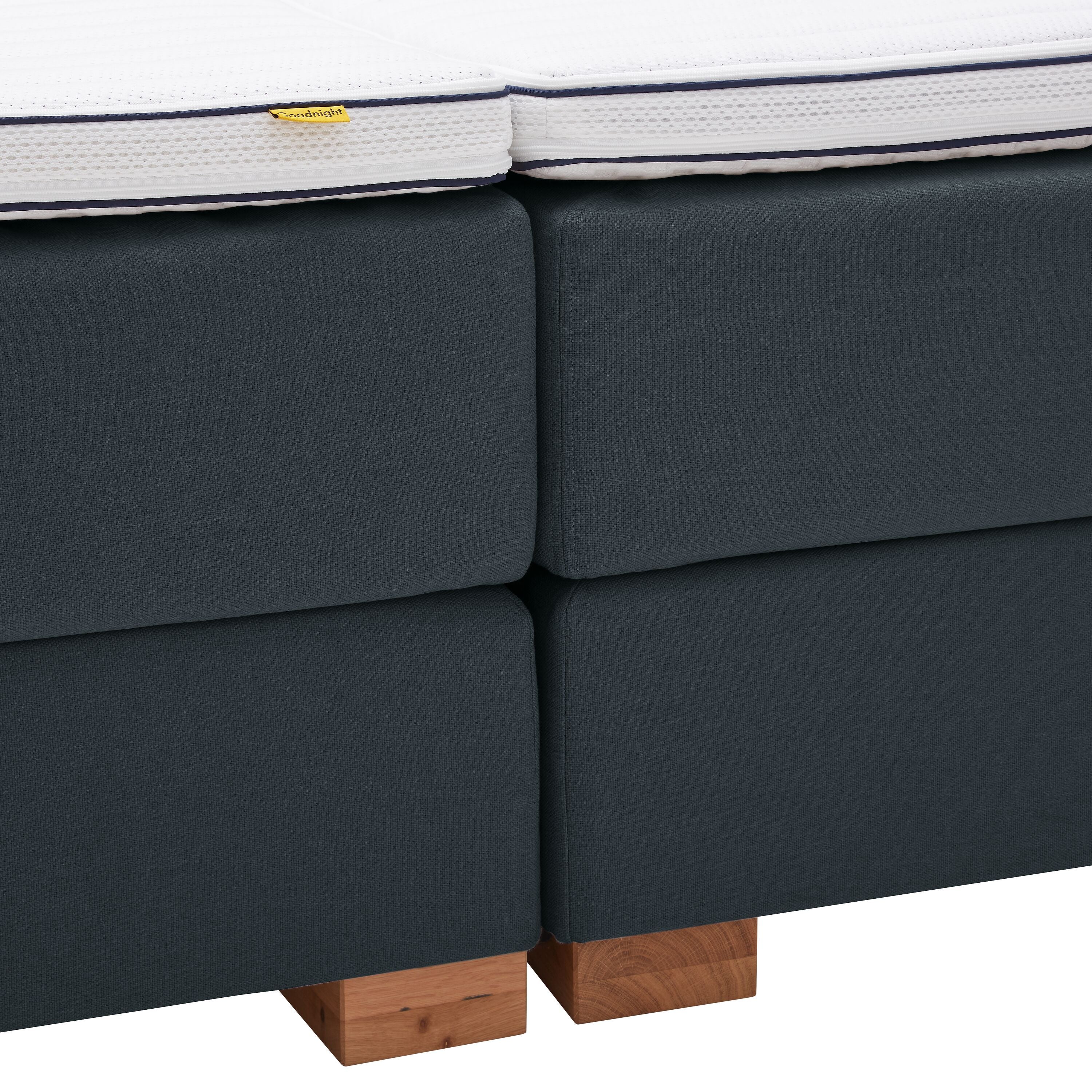 bico GOODNIGHT Boxspringbett - Blau / B: 180.0 cm x T: 200.0 cm