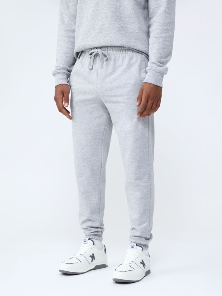 Calça jogger básica - Cinza mesclado