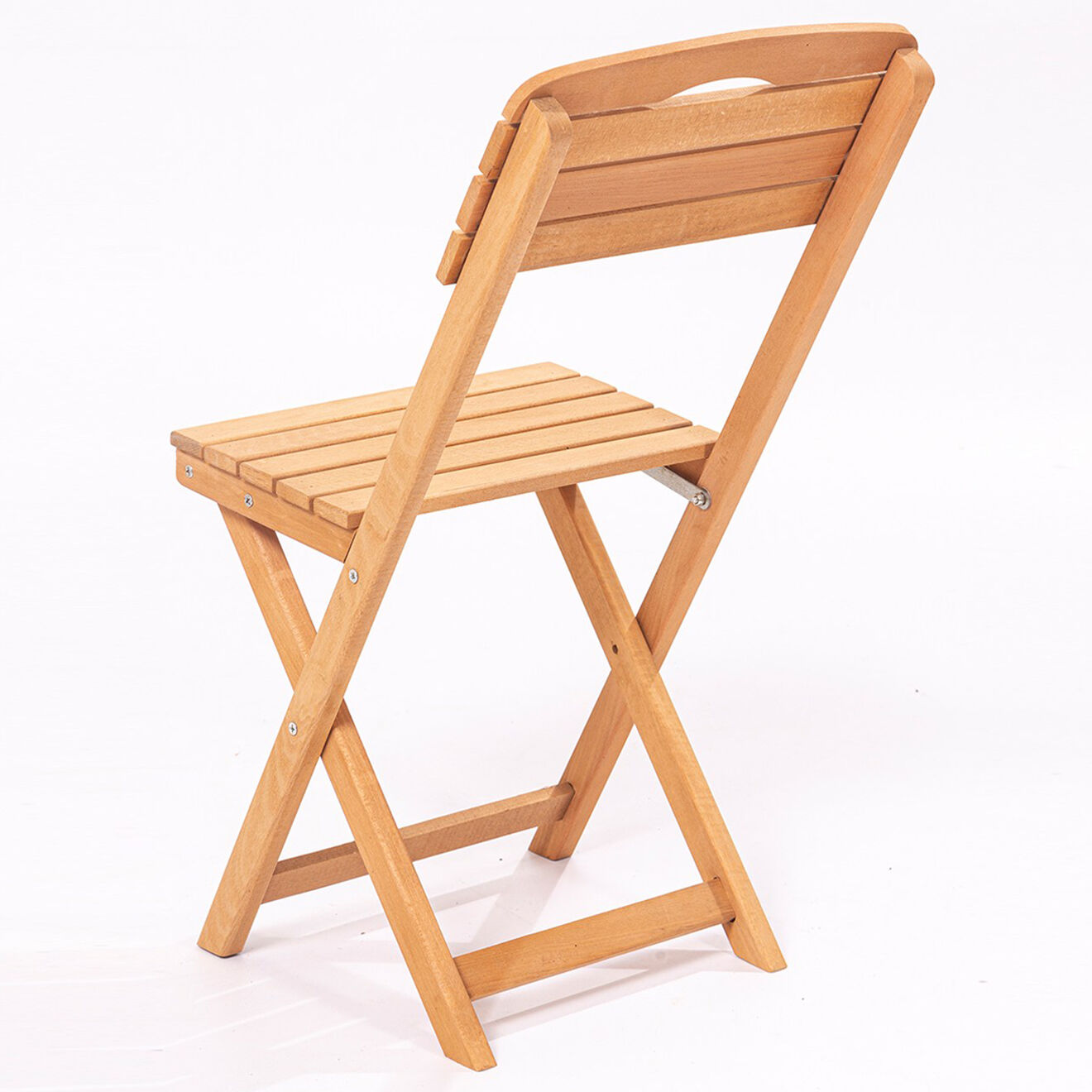 Sunny Garden Ensemble table et chaises (3 pièces) en Bois naturel