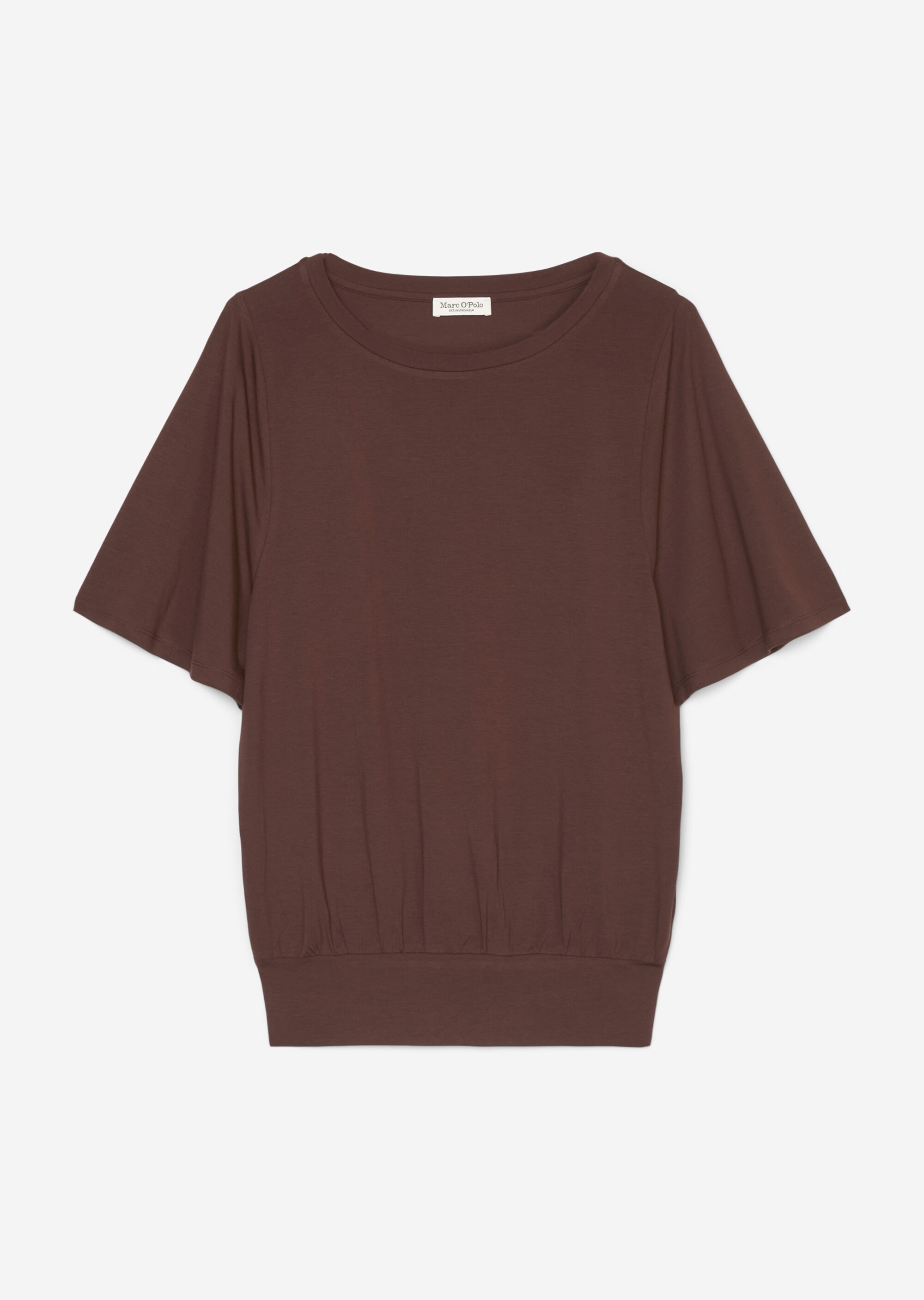 T-Shirt mit Bund-Abschluss regular mit TENCEL™ Modal
