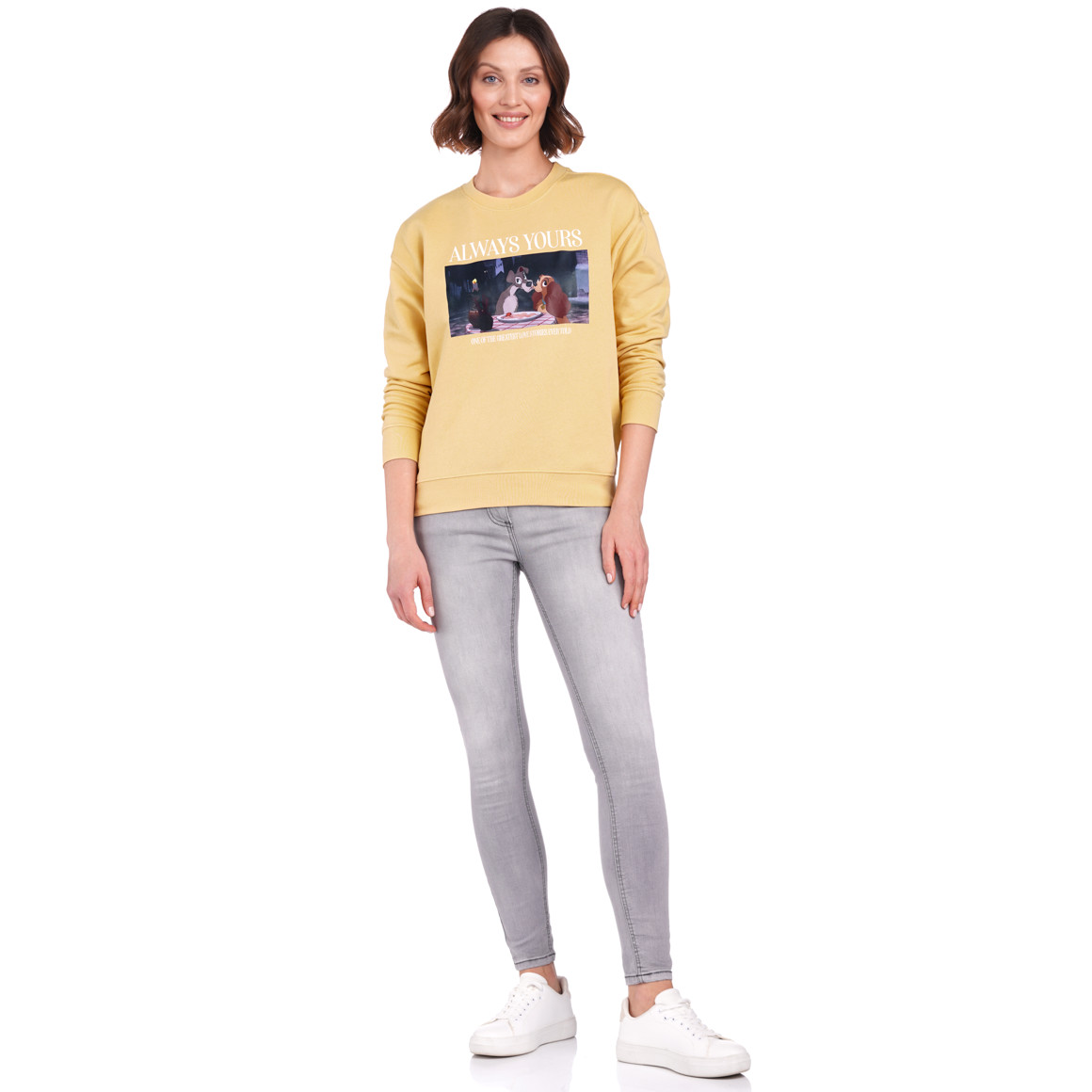 Gina Disney Classics Sweatshirt mit großem Motiv gelb