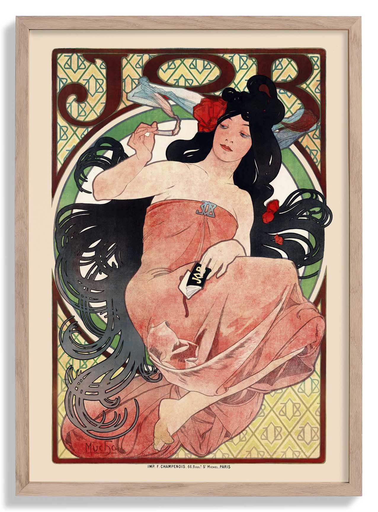 JOB Zigarettenwerbung von Alphonse Mucha