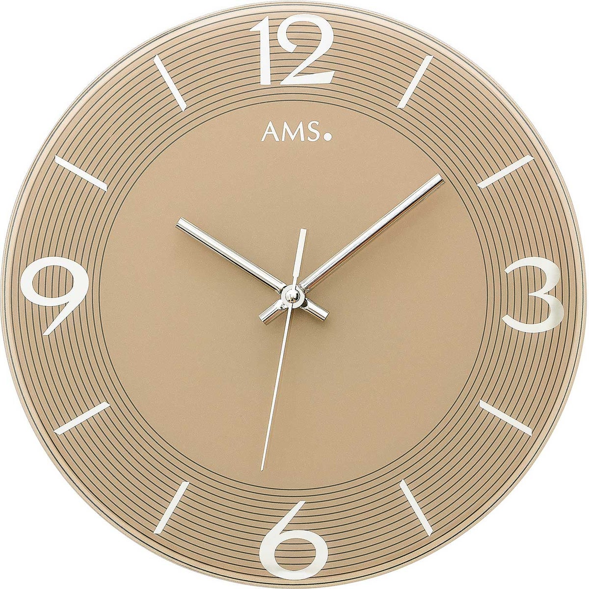 AMS 9572 Moderne wandklok, kastdiameter 30 cm