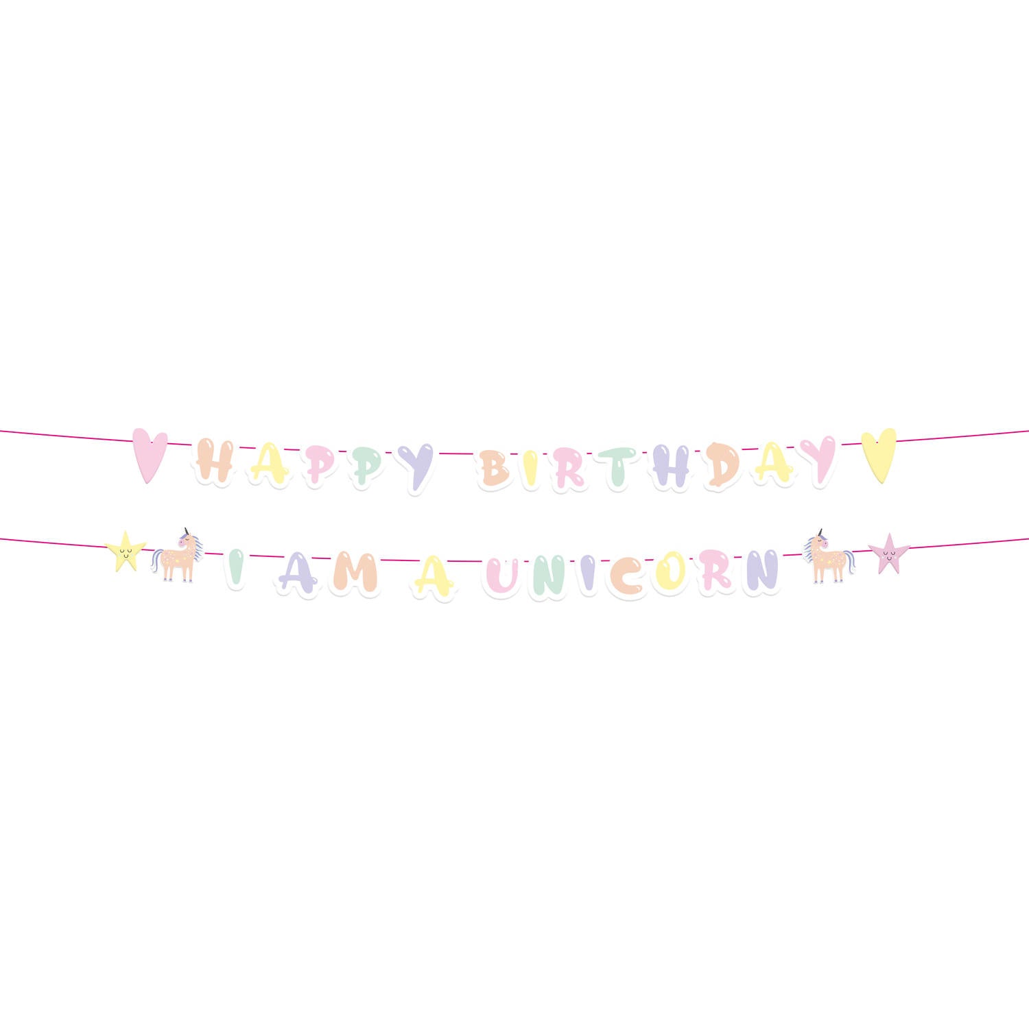 Unicorn Letterslinger Happy Birthday 2st