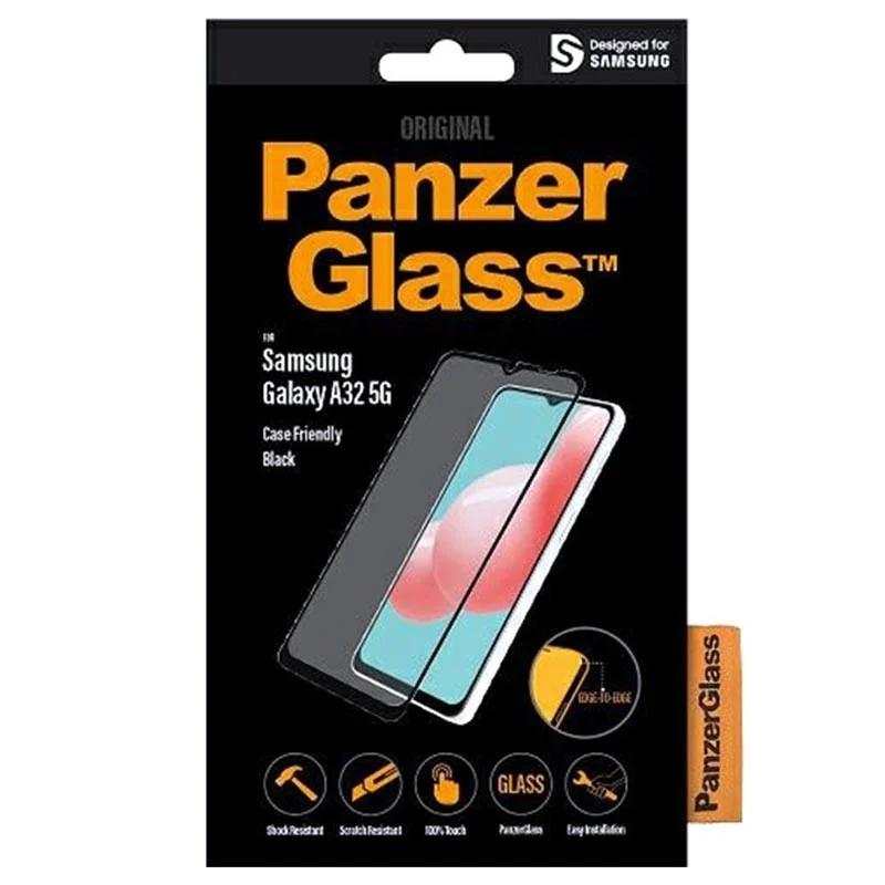 PanzerGlass™ - Samsung Galaxy A32 5G Case Friendly, Sort