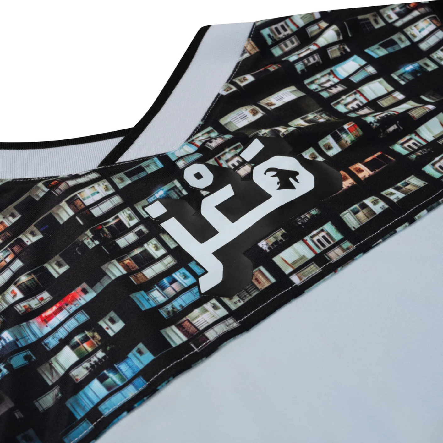 Touzani La Mancha FC Straat Trainingsshirt Kids Lichtblauw Zwart Wit