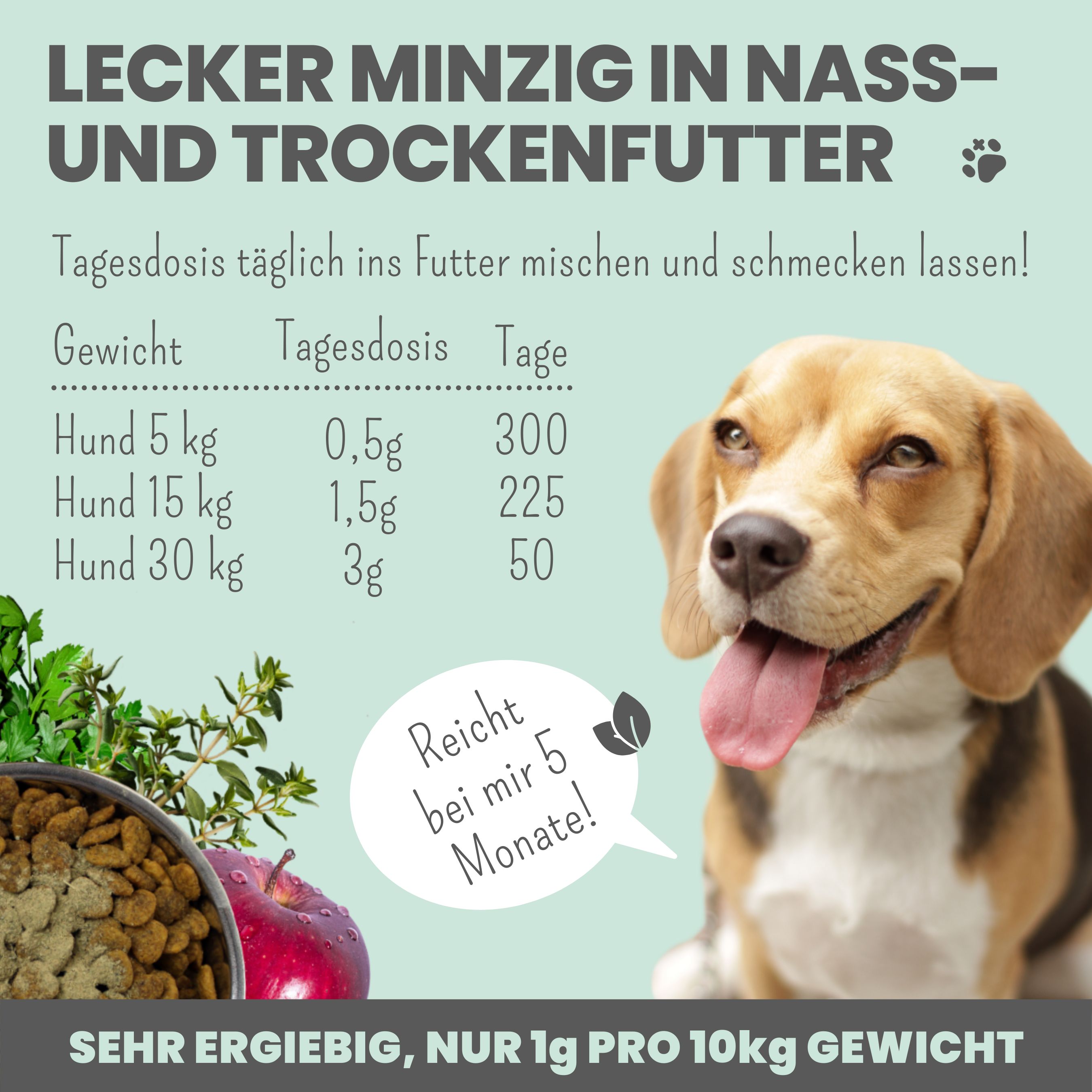 noms+ Dentalmix für Hunde zur Zahnpflege und für frischen Atem