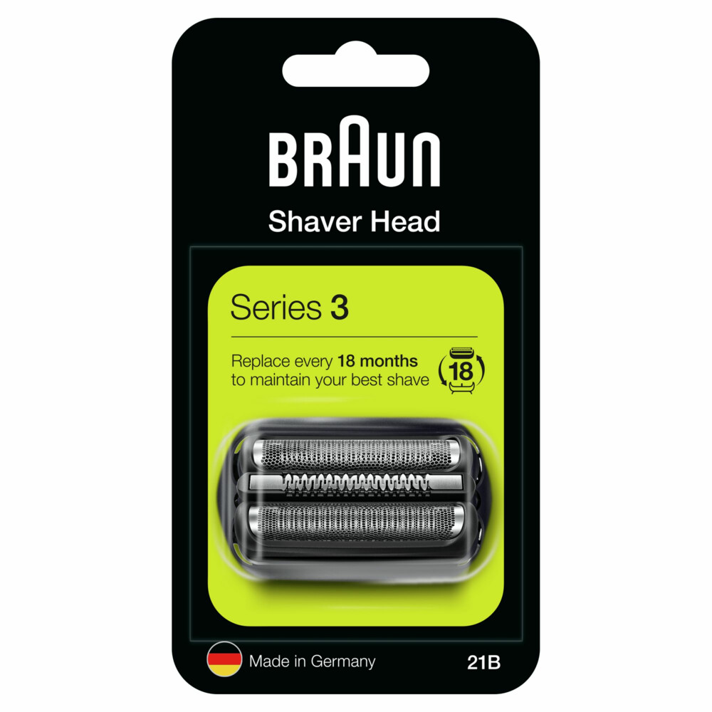 Braun Elektrisch Scheerapparaat Vervangingskop Series 3 21B Zwart