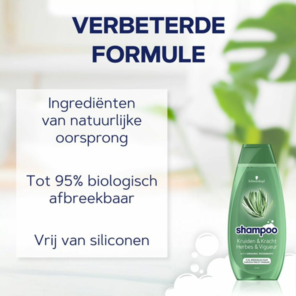 5x Schwarzkopf Shampoo Herbs & Volume400 ml
