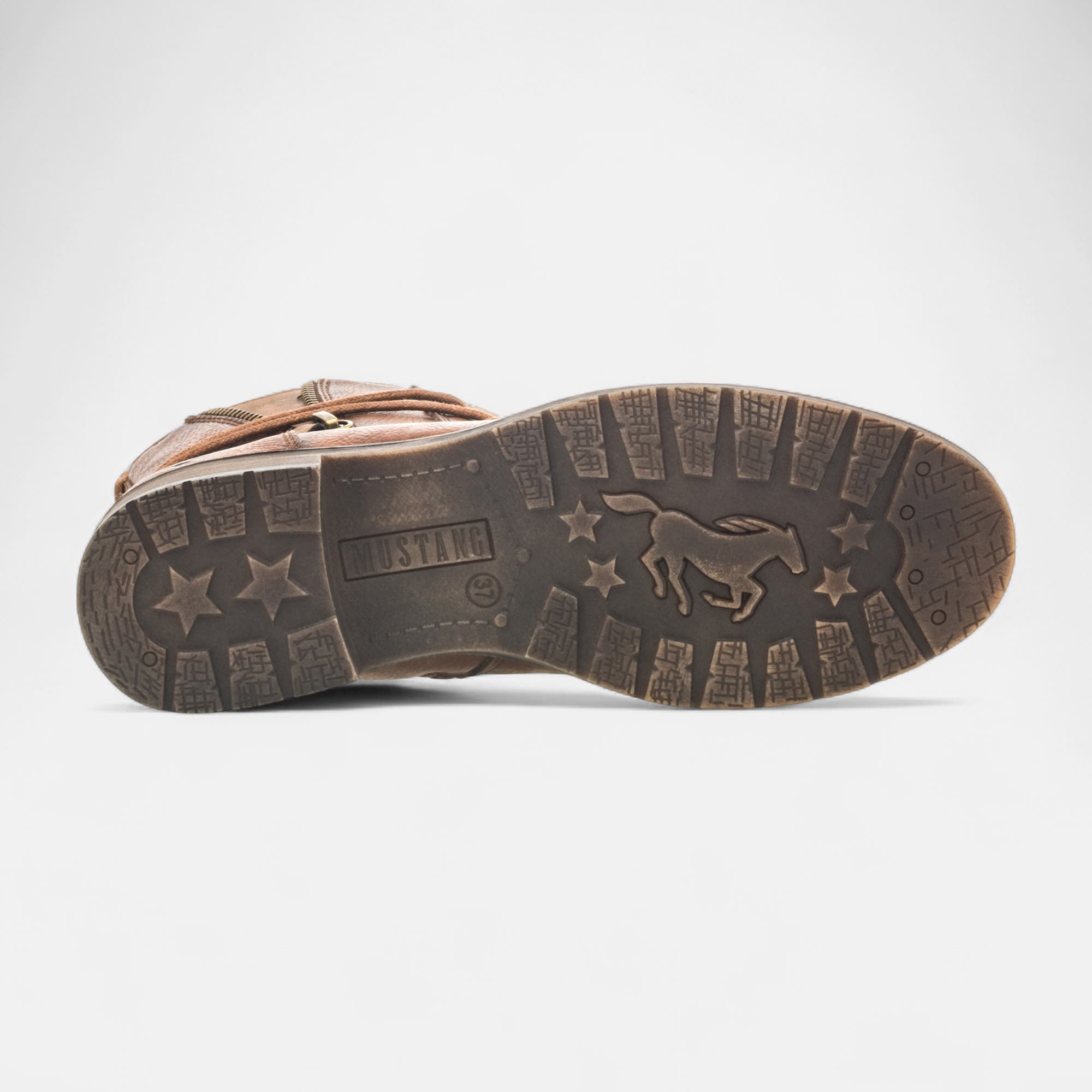 Bottines à lacets Femme cognac