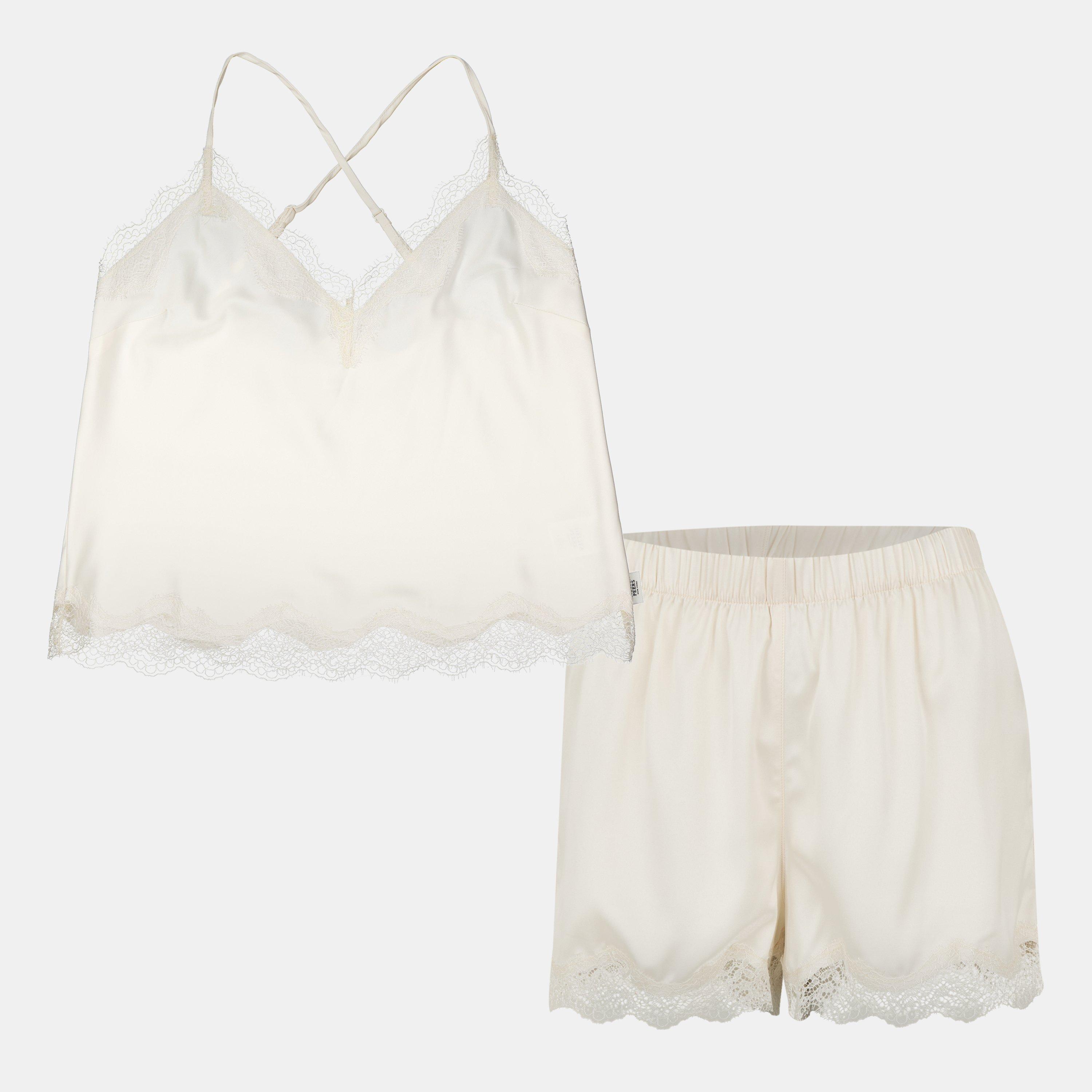 Chelsea Peers Satin Lace Cami Short Pyjama Set