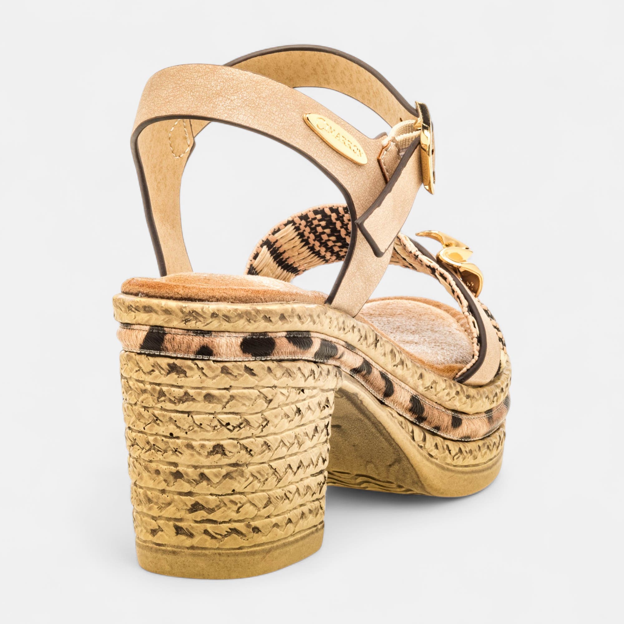 Nu-pieds à talon Femme taupe