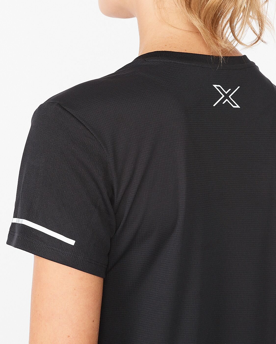 2XU Aero Tee Black\Silver Reflective