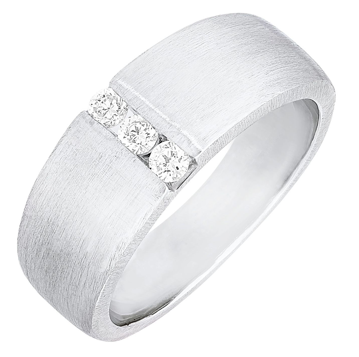Stilvoller Damenring aus Platin mit Brillanten