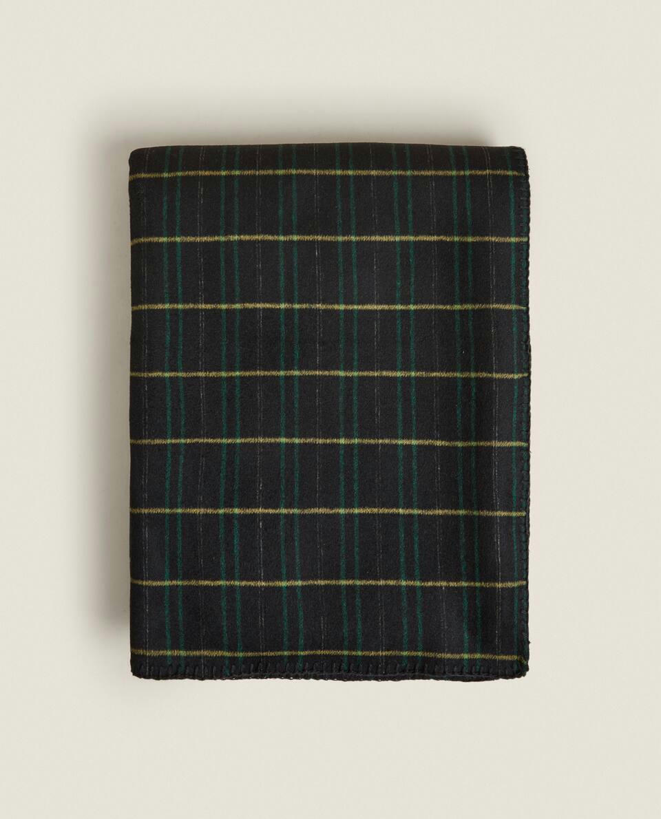 COBERTOR DE LÃ TARTAN