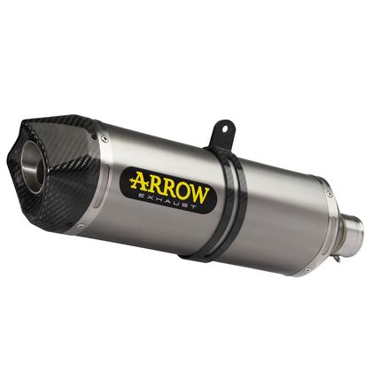 Silencieux Arrow Race-tech Alu embout carbone - Gris