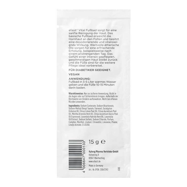 Efasit Vital Fußbad Sachet, 15 g