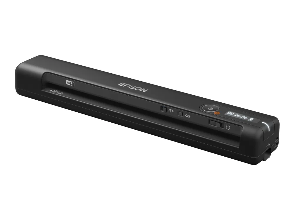 Epson WorkForce ES-60W - Scanner med papirfødning - Contact Image Sensor (CIS) - A4 - 600 dpi x 600 dpi - op til 300 scanninger pr. dag - USB 2.0, Wi-Fi(n)
