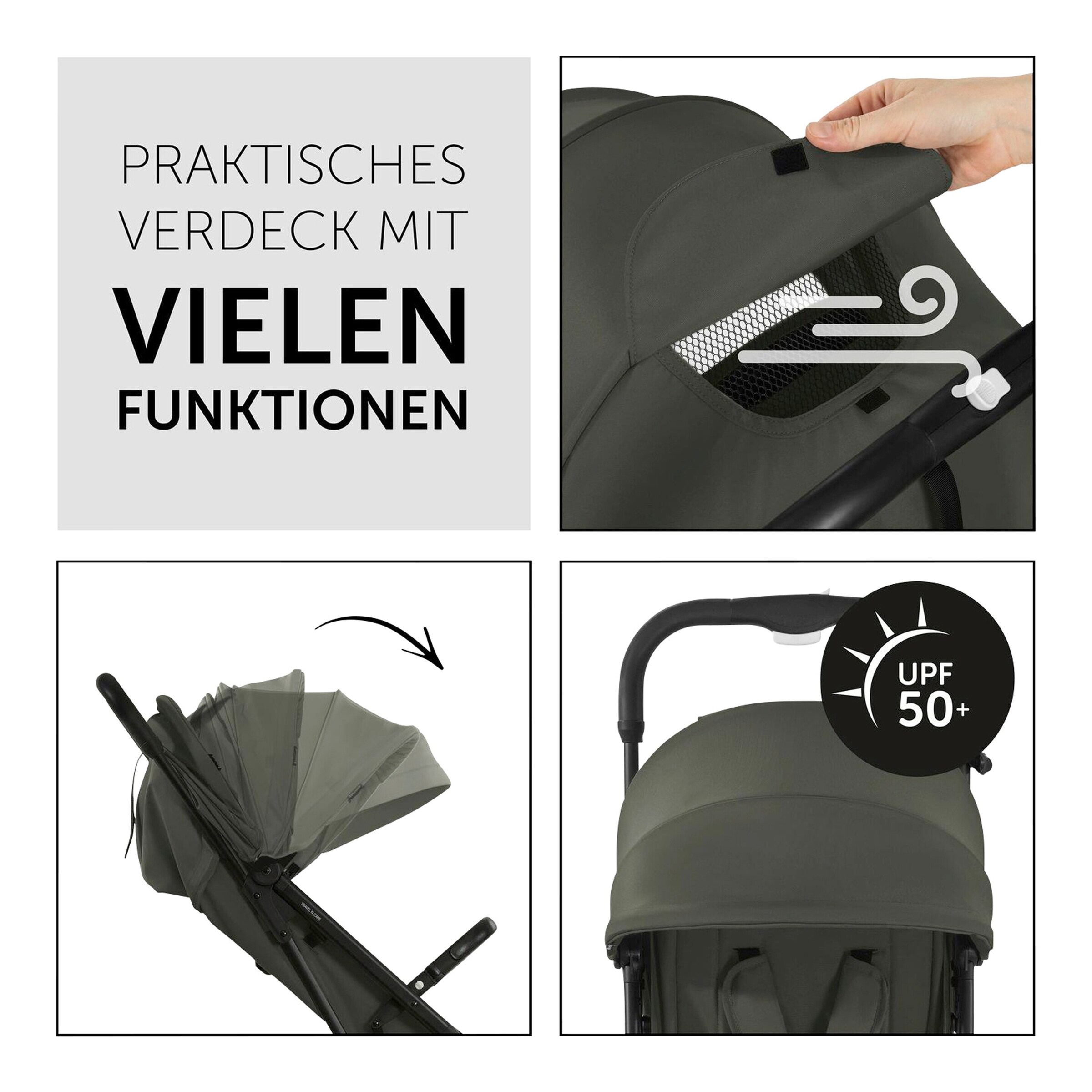 Hauck Buggy TravelNCare dark olive