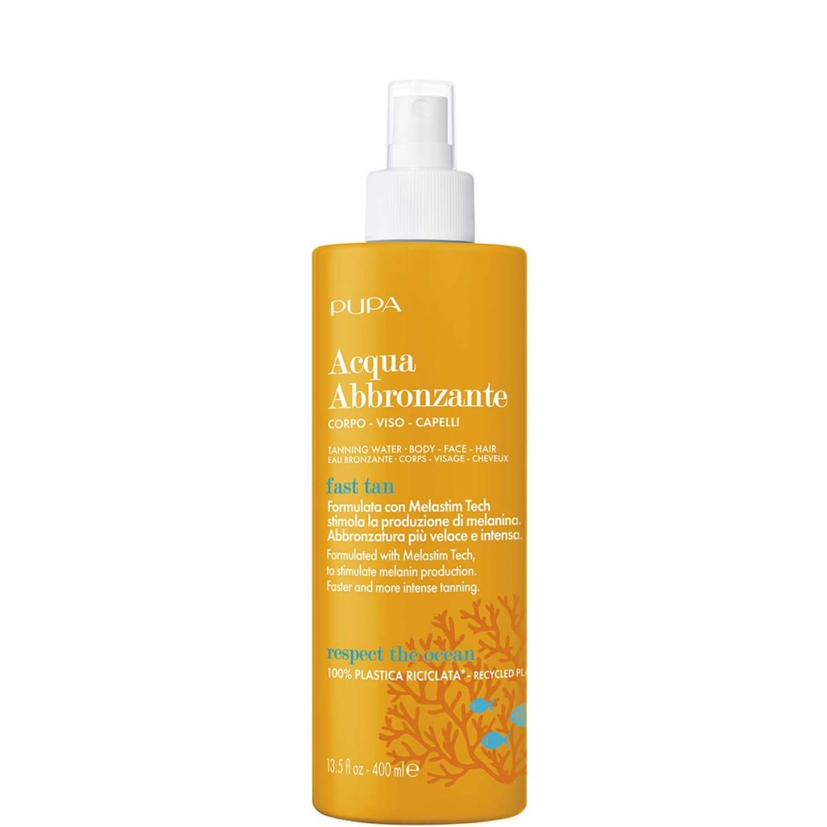 Pupa Eau Bronzante Multifonction pour le Corps, Visage &  Cheveux Hydratante &  Rafraichissante