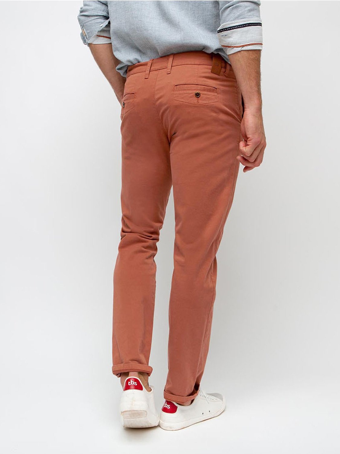 Pantalon Chino Homme Coton Biologique Orange