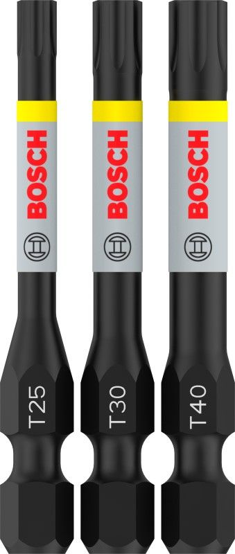 Bosch 2608521U55 PRO Torx slagschroefbit, T25, T30, T40, 55 mm, 3 stuks (3 stuks)