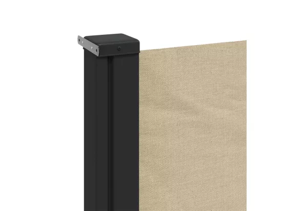 Auvent latéral rétractable beige 100x500 cm