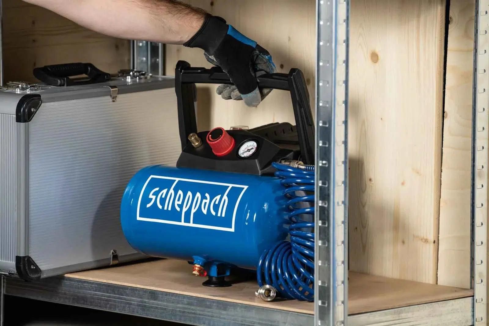 Scheppach Compressor HC06 8 bar 6 liter met accessoireset - 5906153901
