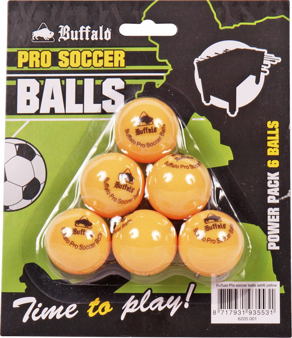 Pro Set tafelvoetbalballetjes (geel)