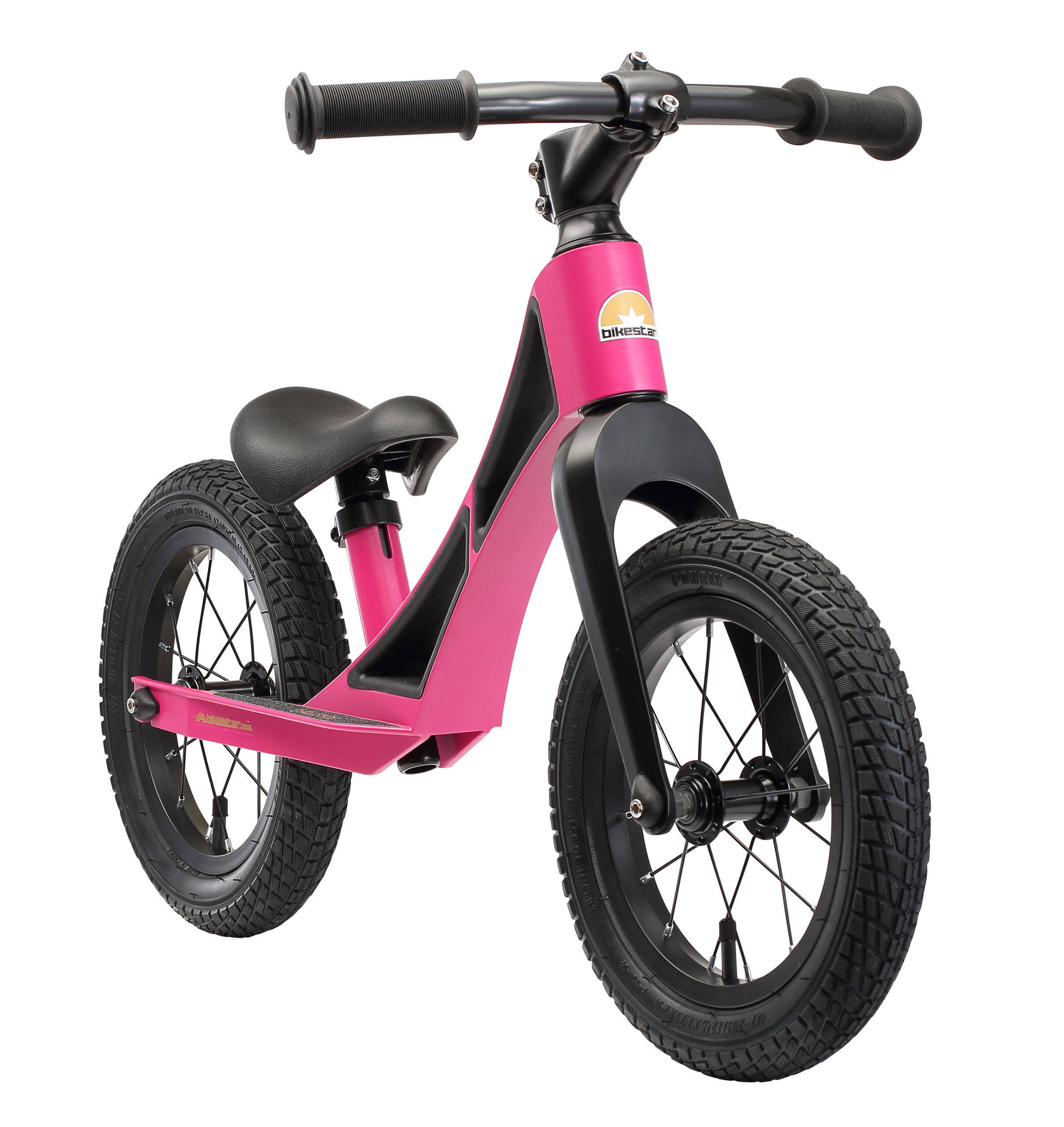 BikeStar Magnesium 12 inch BMX loopfiets, donkerroze