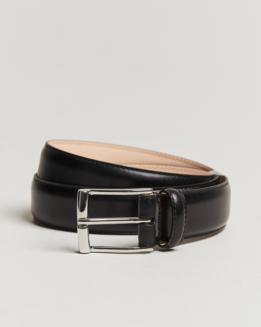 Crockett & Jones Belt 3,2 cm Black Calf
