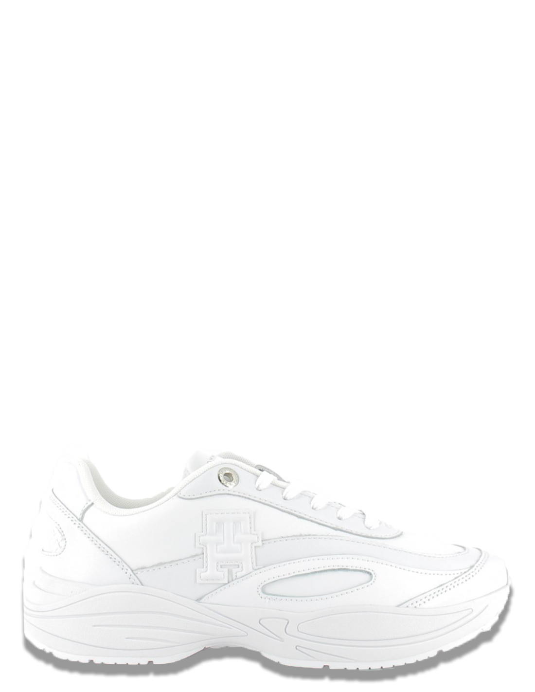 tommy hilfiger Sneakers Femme casual leather runne Blanc
