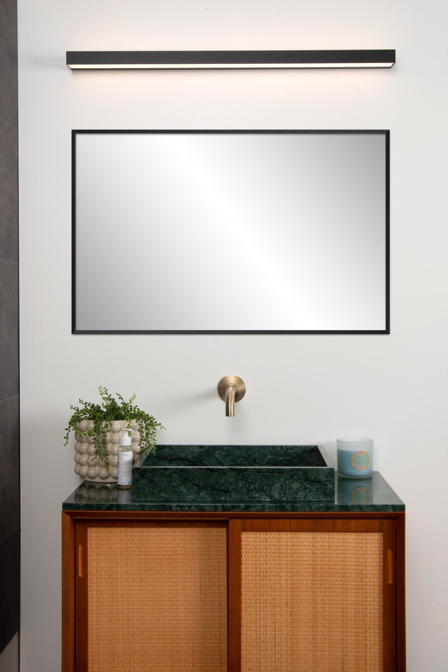 Alexa wandlamp LED badkamer large zwart