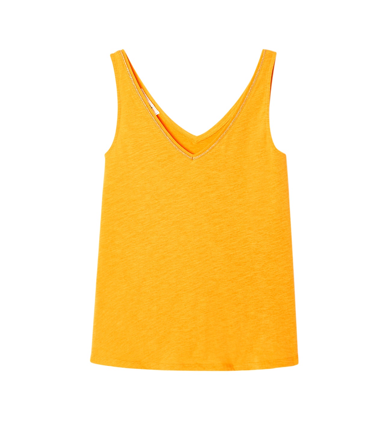 Débardeur col V Femme - Jaune