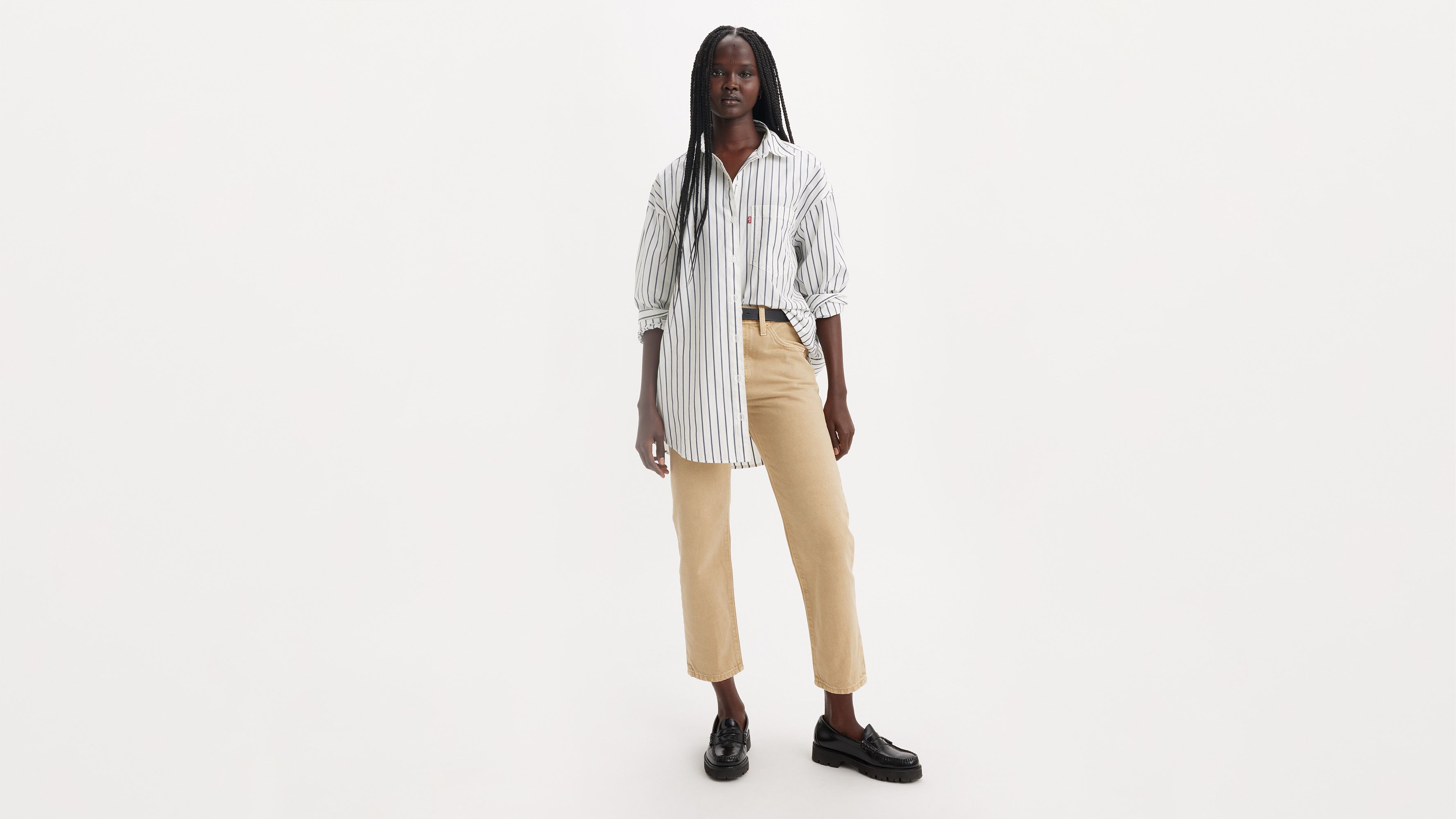 Jean 501® Original Crop - Dusty Safari - Beige