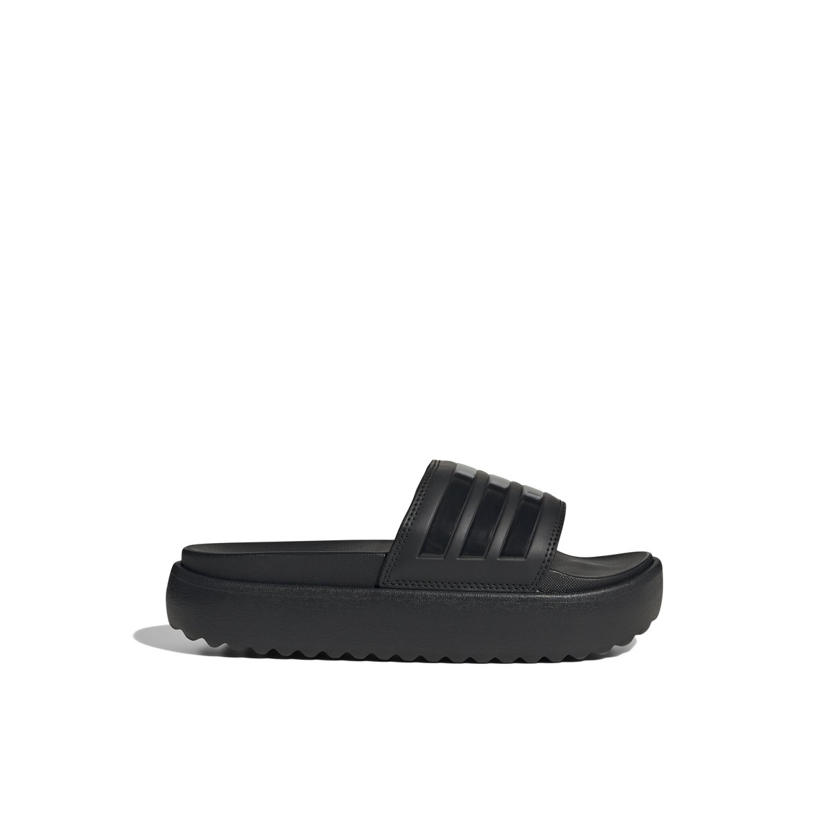 ADIDAS-Adiplat-tg-Sandales athlétiques à glissière - Talon plat - Noir