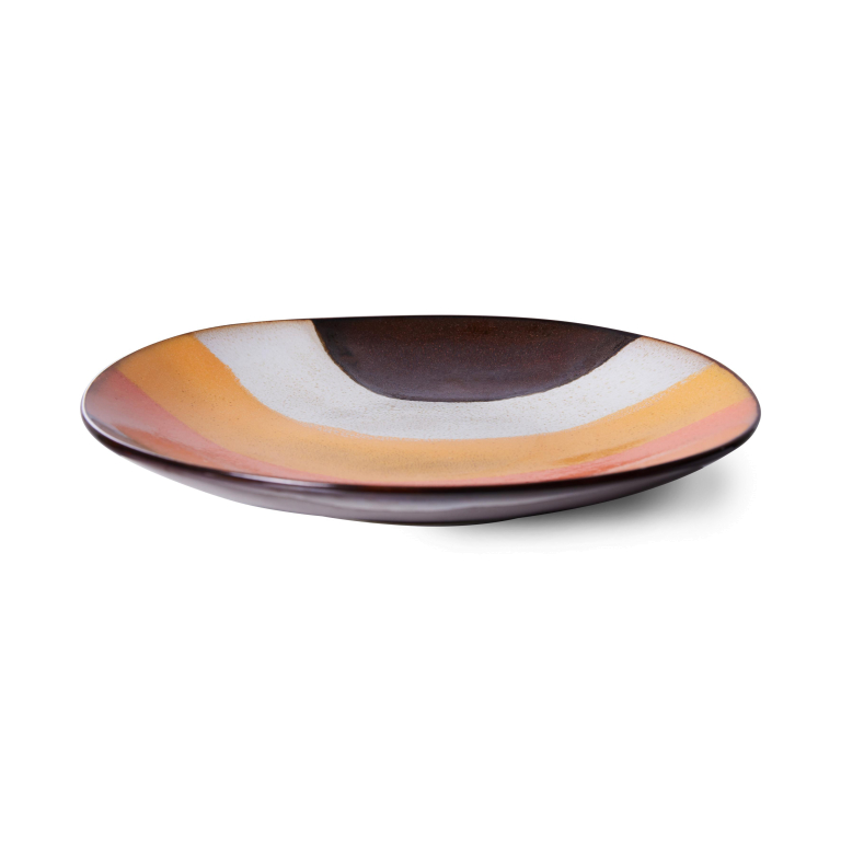 HKliving 70's Ceramic ontbijtbord Ø22 set van 2 mist