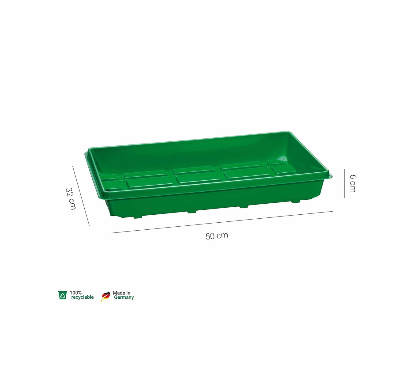 Zaailingbak 50x32x6 cm