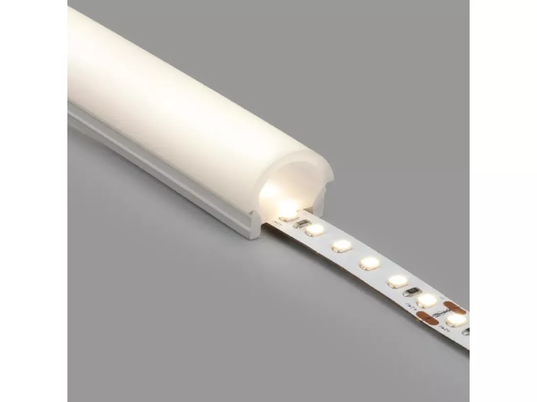 Tube Semi-Circulaire Silicone LED Flex Encastré jusqu'à 10-15 mm 2 m