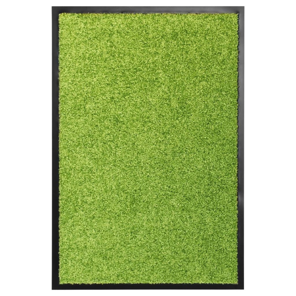 Paillasson lavable vert 40x60 cm