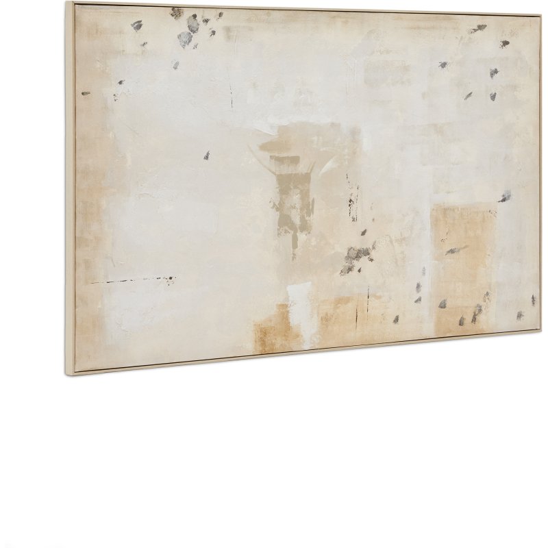 Tableau abstrait Silpa beige foncé 200 x 120 cm