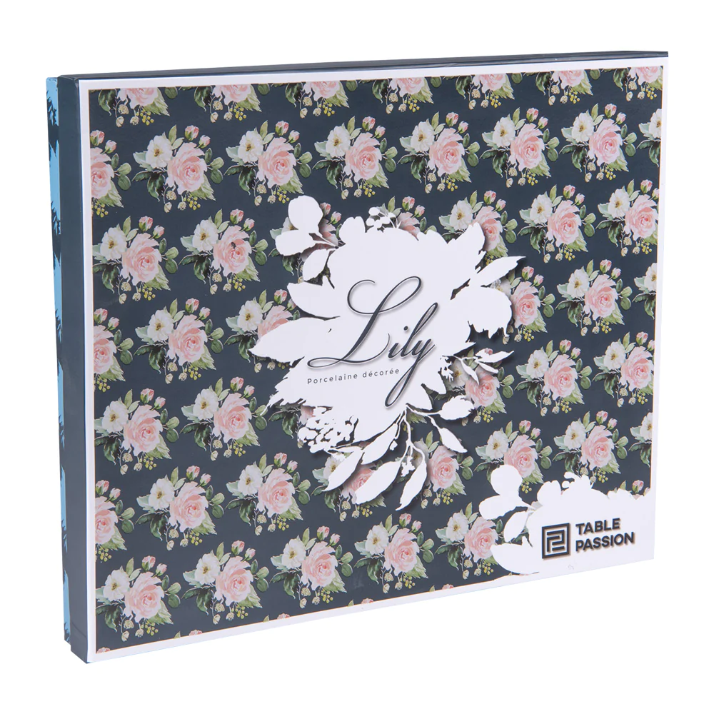 Coffret plat à tarte avec sa pelle Lily 31 cm Table passion