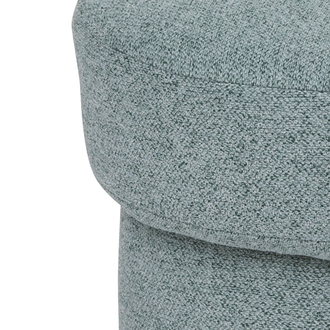 Atmosphera Pouf Kita vert céladon - D.37x40 cm