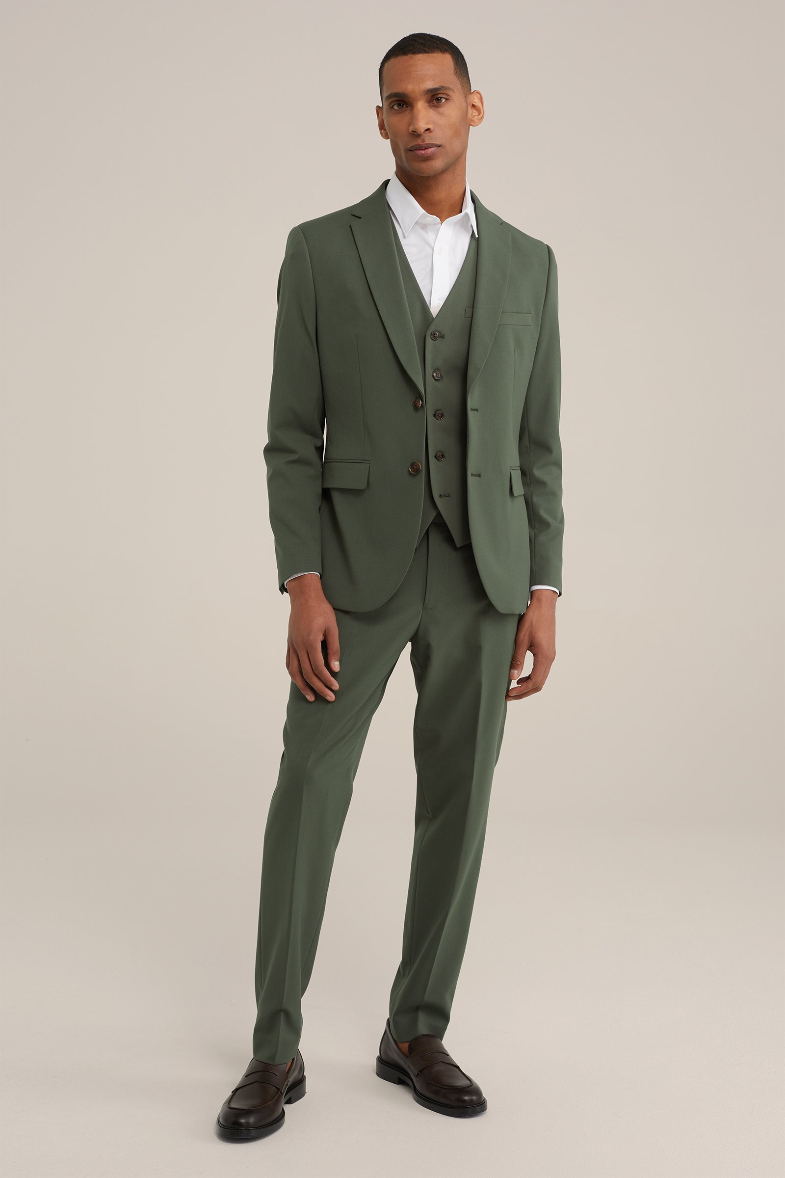 slim fit blazer Fundamentals Legergroen