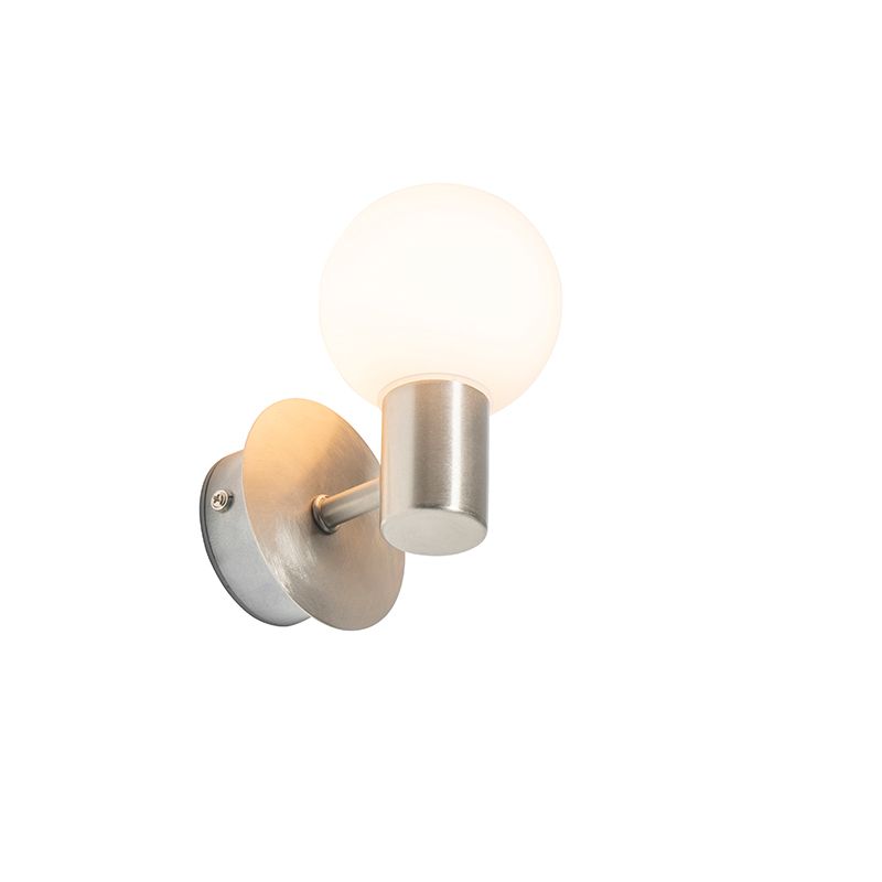 Moderne wandlamp staal IP44 - Cederic Up